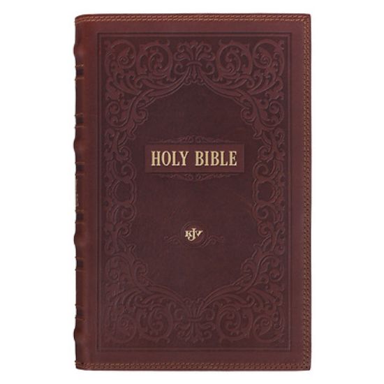 Picture of KJV Bible Giant Print Standard-Size (Full-Grain Leather, Dark Brown)