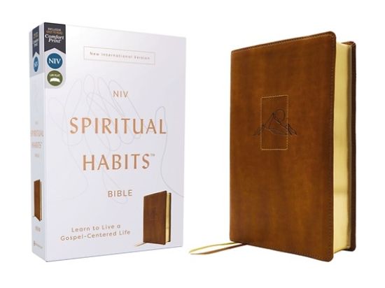 Picture of Niv, Spiritual Habits Bible, Leathersoft, Tan, Red Letter, Comfort Print