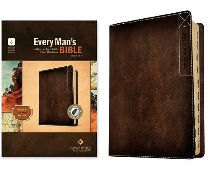 Picture of NLT Every Man's Bible, Filament Enabled, Deluxe Explorer Edition (Leatherlike, Brown, Indexed, Red Letter)