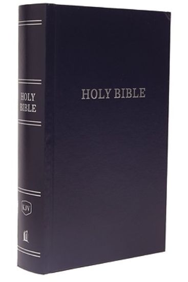 Picture of KJV, Pew Bible, Large Print, Hardcover, Blue, Red Letter Edition