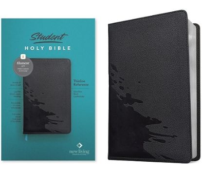 Picture of NLT Student Bible, Thinline Reference, Filament-Enabled Edition (Leatherlike, Overflow Black, Red Letter)
