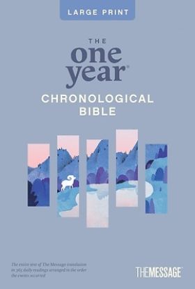 Picture of The One Year Chronological Bible the Message, Large Print Thinline Edition (Softcover)