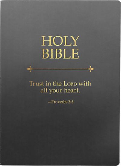 Picture of Kjver Holy Bible, Trust in the Lord Life Verse Edition, Large Print, Black Ultrasoft