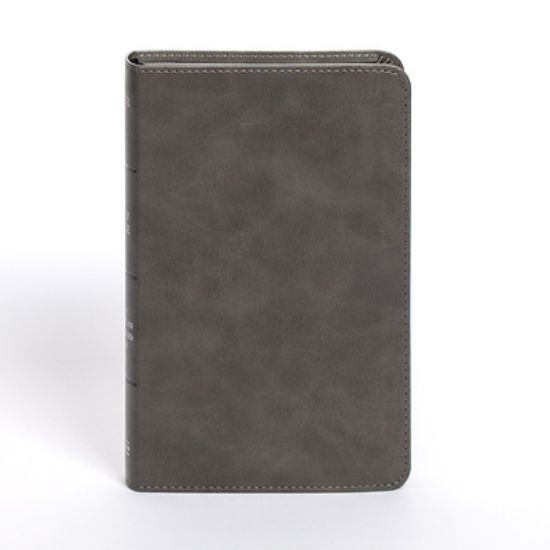 Picture of NASB Personal Size Bible, Charcoal Leathertouch