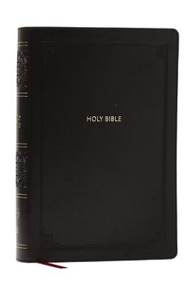 Picture of NKJV Giant Print End-Of-Verse Reference Bible, Black Leathersoft, Red Letter, Comfort Print