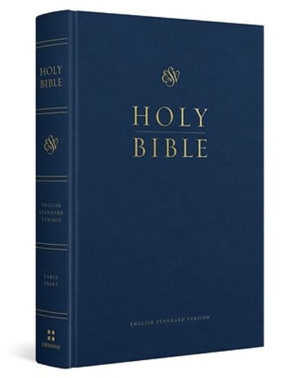 Picture of ESV Pew and Worship Bible, Large Print (Hardcover, Blue)
