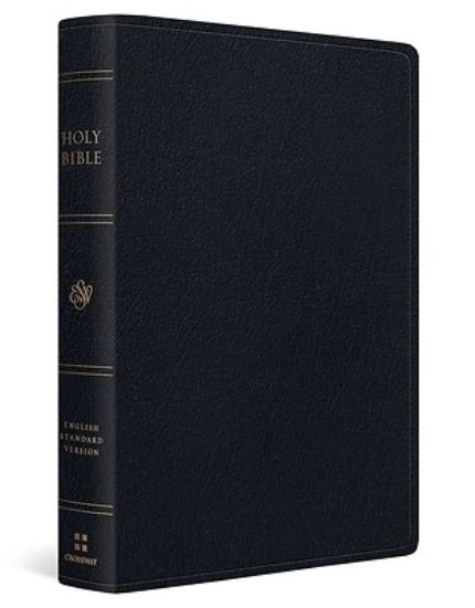 Picture of ESV Giant Print Personal Size Bible, Red Letter (Genuine Leather, Black)
