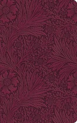 Picture of ESV Large Print Value Thinline Bible (Trutone, Raspberry, Floral Design)