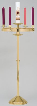 Picture of Koleys K556 Combination Advent Wreath/Paschal Candlestick