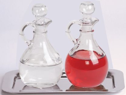 Picture of Koleys K381 Cruet with Stainless Steel Tray Set