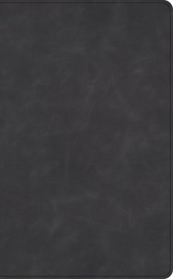 Picture of NASB Verse-By-Verse Reference Bible, Holman Handcrafted Collection, Marbled Slate Premium Calfskin