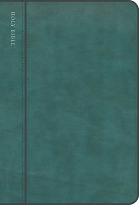 Picture of CSB Large Print Compact Reference Bible, Optimal Type, Digital Study Edition, Teal Leathertouch