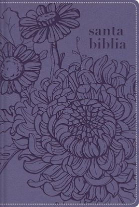 Picture of Nbla Santa Biblia Edicion Versificada Tamano Bolsillo Leathersoft Morado Palabras de Jesus En Rojo Comfort Print Con Cierre