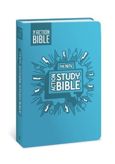 Picture of The NIV Action Study Bible, Leathersoft, Aqua, Full Color