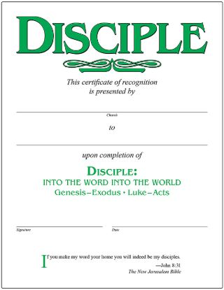 Picture of Disciple II Into the Word Into the World Certificate [PDF Download]