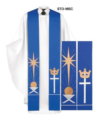 Picture of Manger, Star and Cross Stole