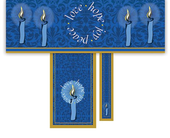 Picture of Advent Candles 3-Piece Parament Set