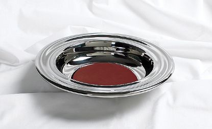 Picture of RemembranceWare Silver Offering Plate with Red Felt