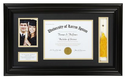 Picture of Graduation Photo Frame - Black