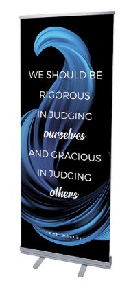 Picture of We Should Be Color Swirl Words of Wesley Rollup Banner