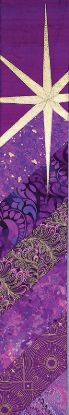 Picture of Star Magenta Dupioni Lectern Scarves (Pair)