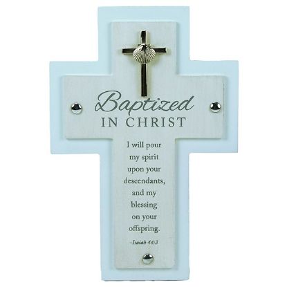 Picture of Cross Baptized in Christ Blue