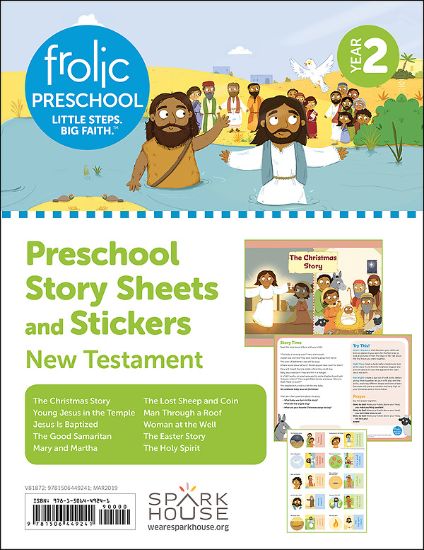 Picture of Frolic Preschool  New Testament  Year 2  Ages 3-5  Story Sheets and Stickers