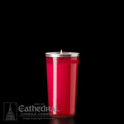 Picture of 72-Hour Glass Chapel Light - Ruby
