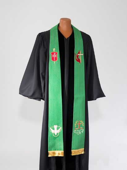 Picture of Bishop's Green Lurex Stole