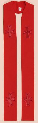 Picture of Multi-Cross Stole RED