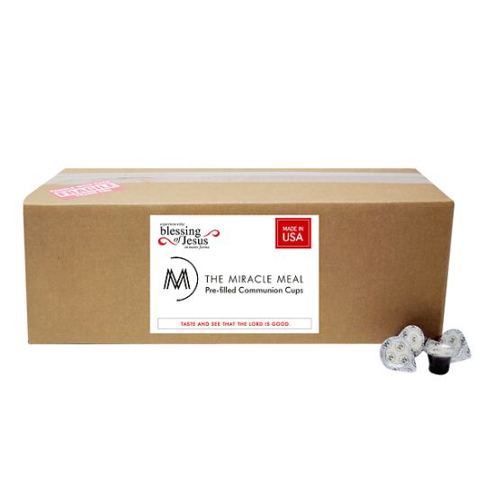 Picture of The Miracle Meal Traditional Prefilled Disposable Communion Juice and Wafer Set - 500 pack