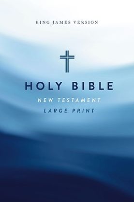 Picture of KJV Large Print Outreach New Testament Bible, Cross Softcover, Comfort Print