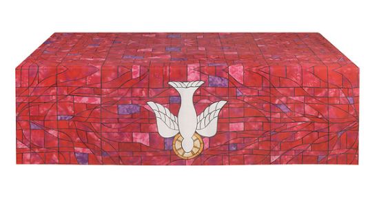 Picture of Symbols of Faith Series Stained Glass Descending Dove Altar Frontal