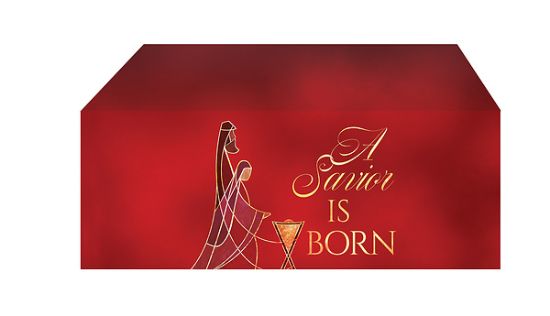 Picture of Nativity of Jesus Altar Frontal - Red