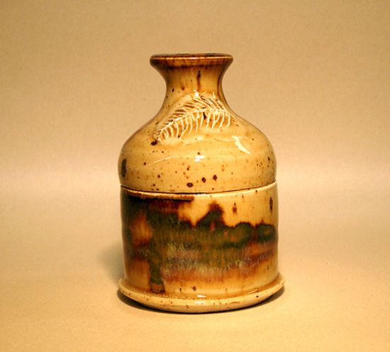Picture of Brown Earthenware Ash Pyx